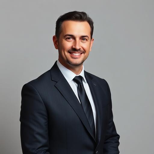 Professional headshot of man in suit